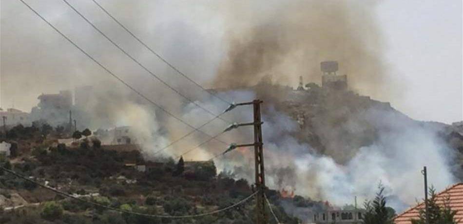 سلسلة حرائق في عدد من بلدات قضاء مرجعيون