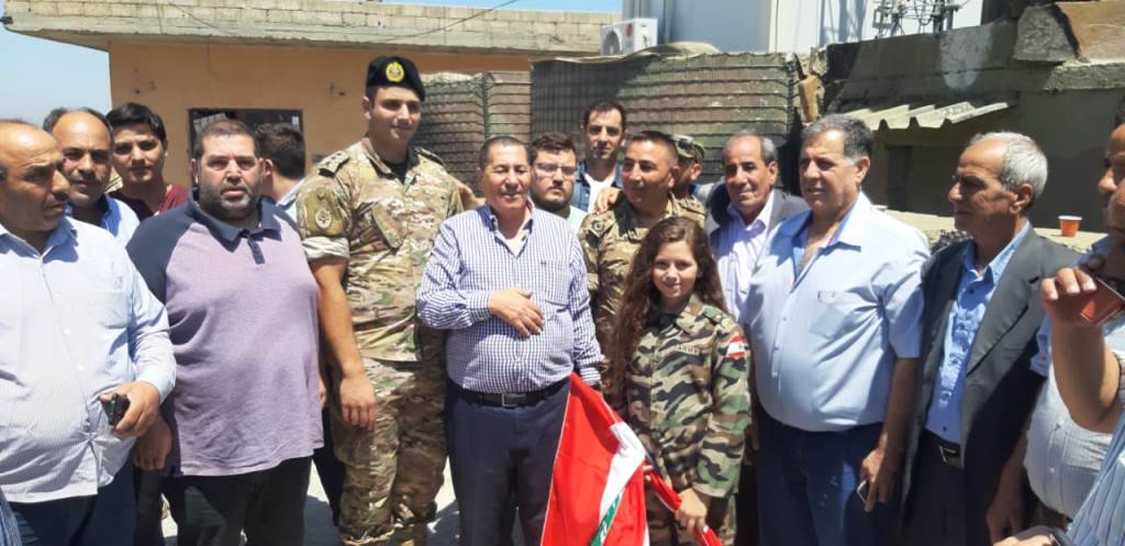 ال جعفر نظموا وقفة تضامنية مع الجيش في عكار