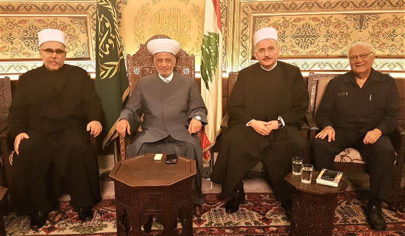 دريان استقبل وفدا من مشيخة العقل ورئيس الأركان