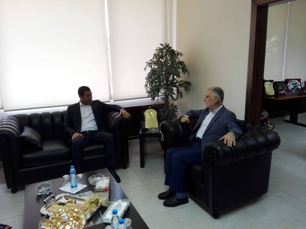 فنيش إستقبل معلوف ورئيس بلدية بعلبك