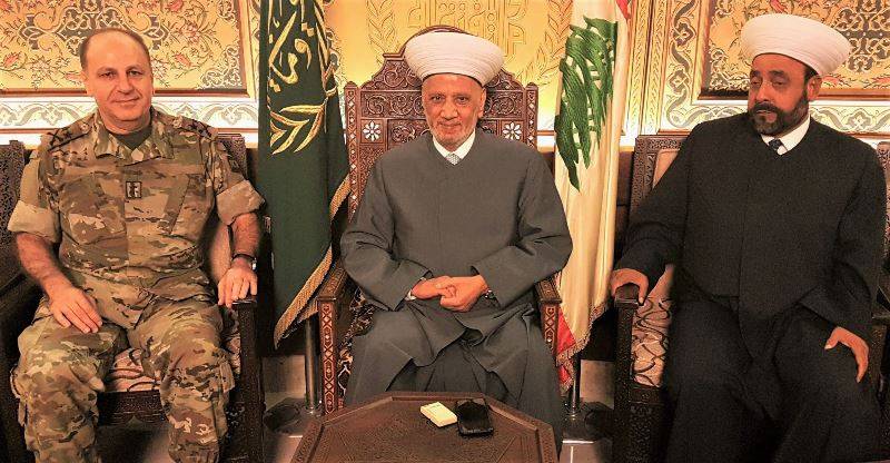 دريان التقى الأمين العام للمجلس الأعلى للدفاع ووفدا من المنية