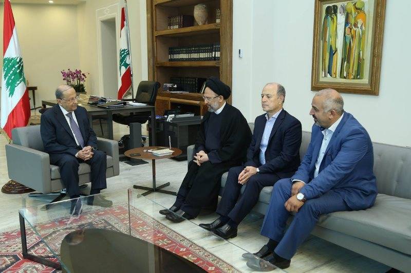 عون عرض الاوضاع مع العلامة فضل الله