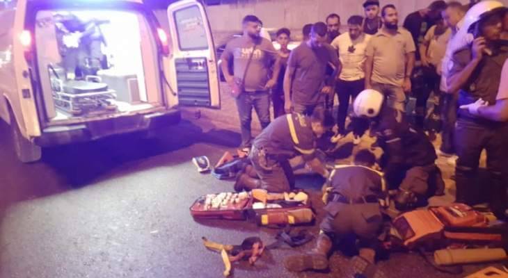 الدفاع المدني: حادث صدم على اوتوستراد المدينة الرياضية
