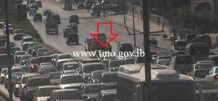 التحكم المروري: تصادم على جسر الدورة باتجاه الكرنتينا