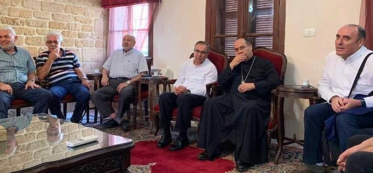 المطران حداد: نعم لحياة كريمة للفلسطينيين في لبنان ودعم حقهم في العودة