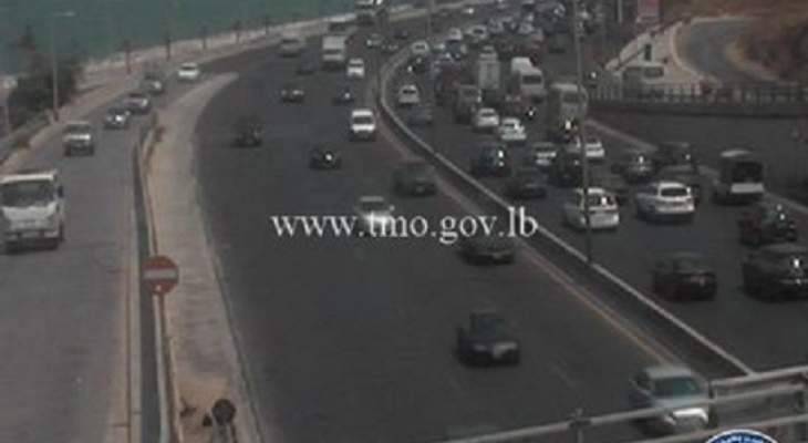 حركة المرور كثيفة من الضبية باتجاه نهر الكلب وصولاً الى جونية