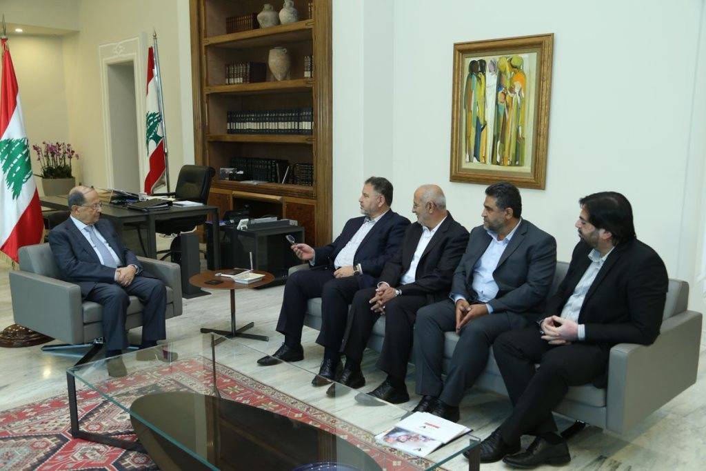 عون استقبل فياض مع وفد من وادي الحجير