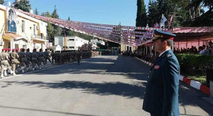 عرض عسكري في ثكنة أبلح بمناسبة عيد الجيش