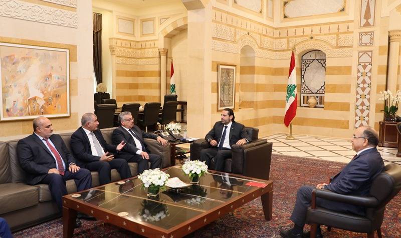 الحريري استقبل فوشيه ووفداً من مؤتمر فلسطينيي الخارج