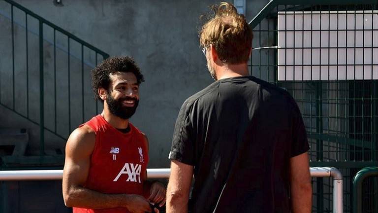 المصري صلاح ينضم لتدريبات ليفربول