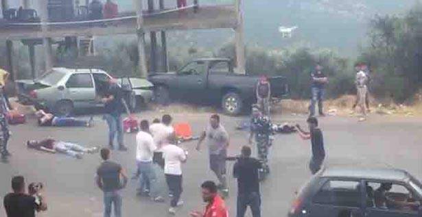 مناورة حول التعامل مع حوادث السير والإشكالات