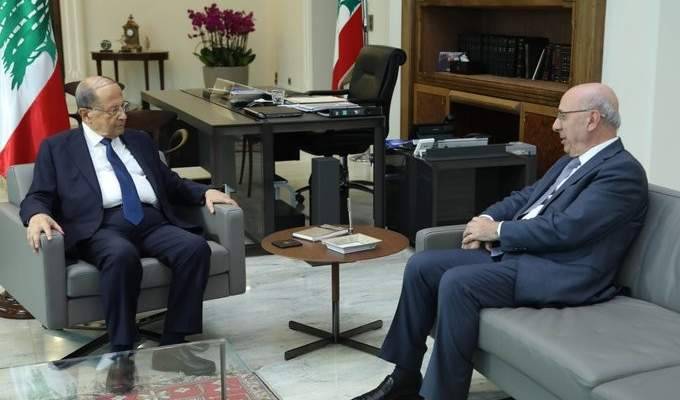 الرئيس عون أجرى مع قرطباوي جولة أفق تناولت الأوضاع العامة بالبلد والوضع القضائي