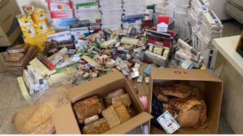 الجمارك صادرت كمية من التبغ والتنباك المهرب في الغازية