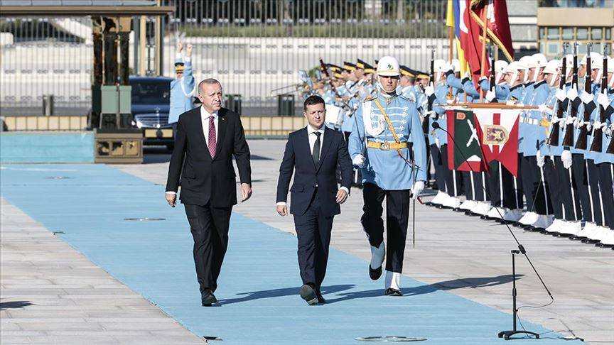 الرئيس أردوغان يستقبل نظيره الأوكراني في أنقرة