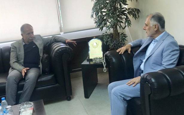 رئيس اللجنة الأولمبية جان همّام
زار وزير الشباب والرياضة محمد فنيش