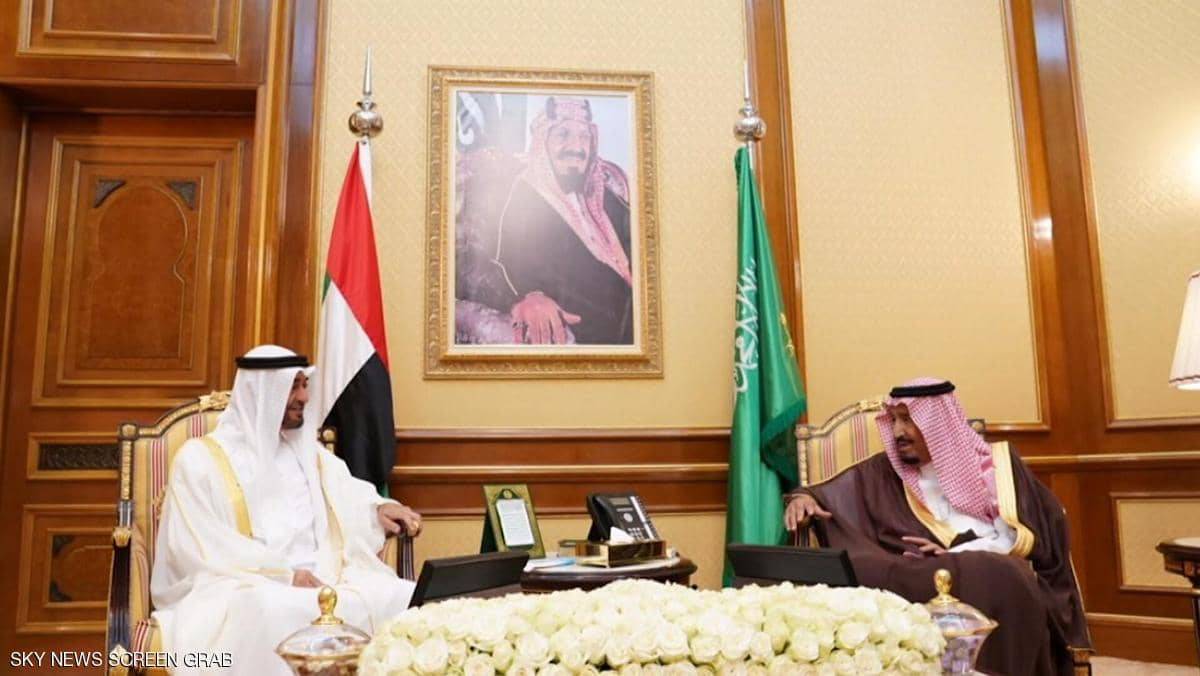 خادم الحرمين الشريفين يلتقي ولي عهد أبوظبي