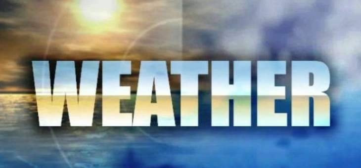 الطقس غداً قليل الغيوم إلى غائم جزئيّاً مع انخفاض درجات الحرارة