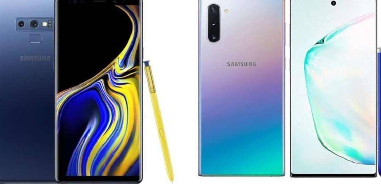 إليك مقارنة شاملة بين هاتفي سامسونغ Note 10 وNote 9