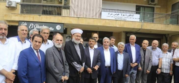 وفد موسع من لقاء الأحزاب زار مقر العلاقات الإعلامية في حزب الله في معوض