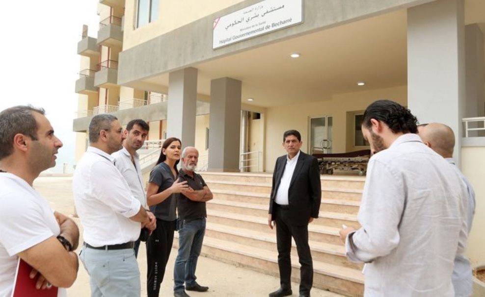 جعجع واسحق تفقدا المبنى الجديد لمستشفى مار ماما في بشري