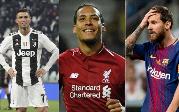 لقب أفضل لاعب في أوروبا اليوم بـيـن ميسي ورونـــالــــدو وفان دايـك
