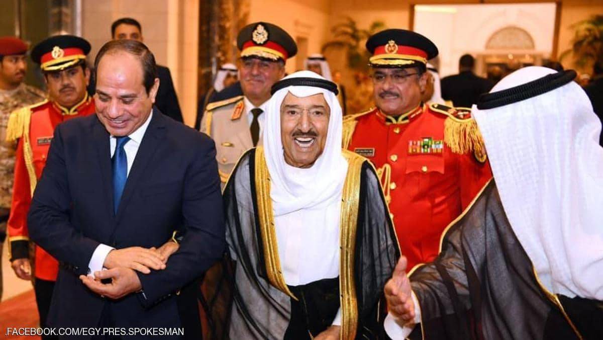 السيسي لأمير الكويت: أمن الخليج من أمن مصر