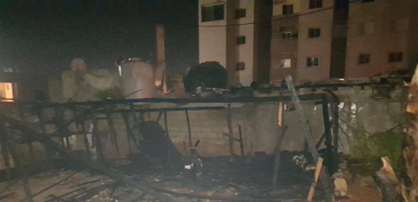 حريق في مخيم للنازحين... والاضرار مادية