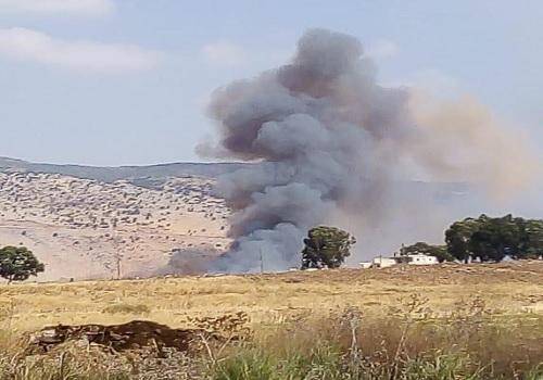 انفجار لغم في العباسية جراء اندلاع حريق والاضرار مادية