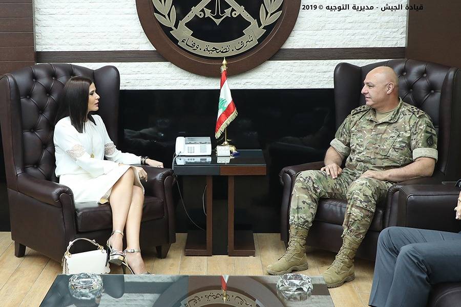 ستريدا جعجع زارت قائد الجيش: المؤسسة العسكرية هي الحامي الوحيد للكيان اللبناني