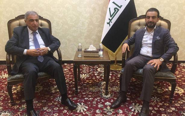 هاشم عرض ورئيس مجلس النواب العراقي تعزيز العلاقات بين لبنان والعراق