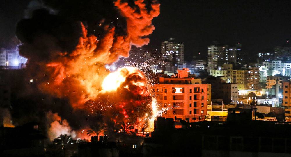 الطيران الحربي الإسرائيلي يستهدف عدة مواقع في قطاع غزة