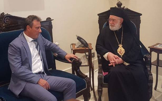 عوده استقبل السفير القبرصي الجديد