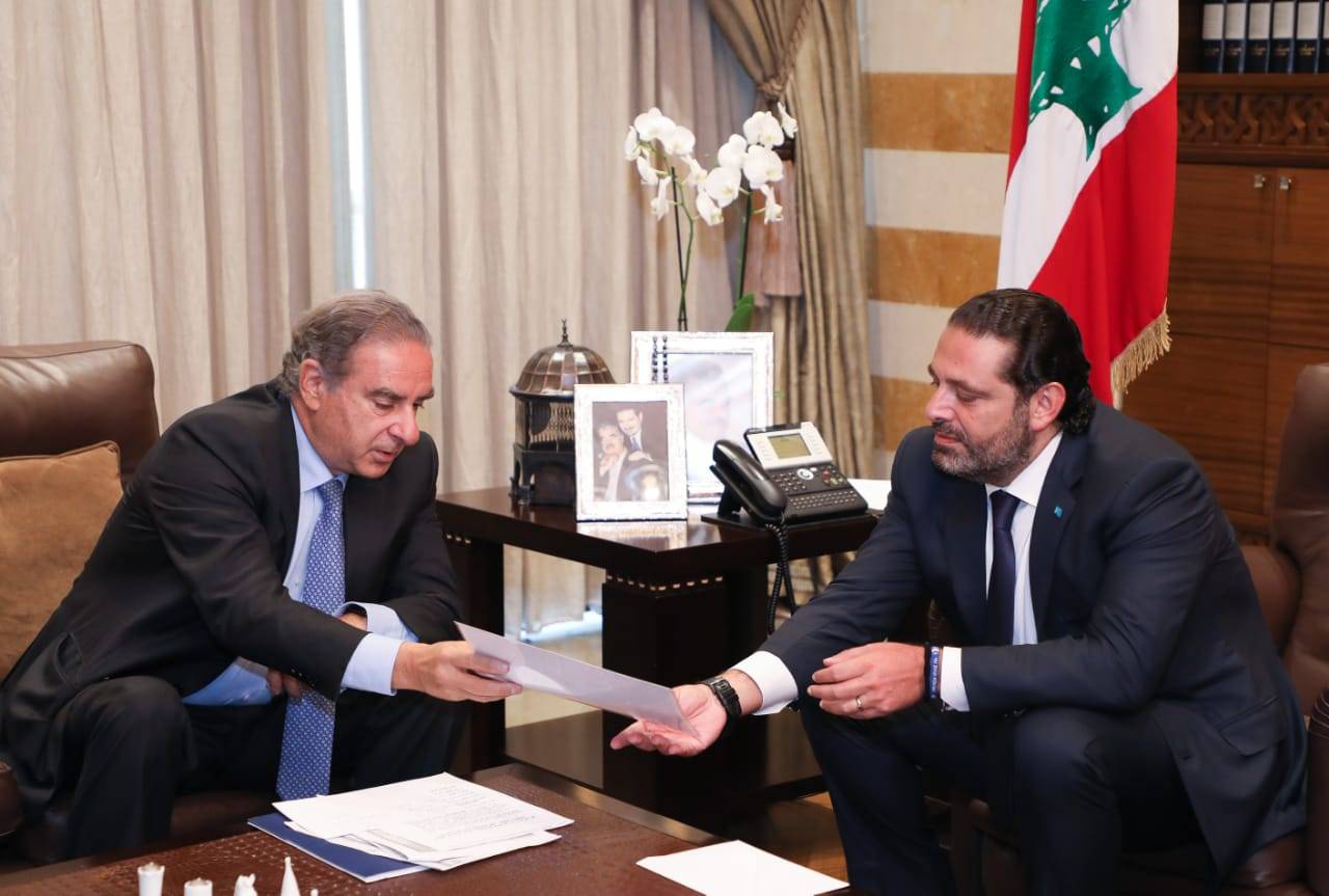 الحريري استقبل فرعون والحوت ووفد الجمعية العالمية للمسؤولين التنفيذيين في الحقلين المالي والمصرفي
