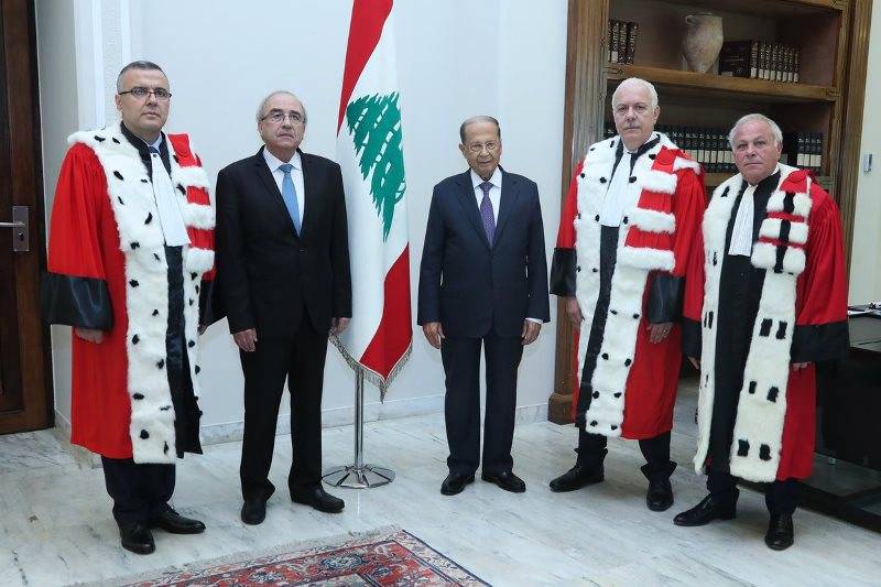 عبود وعويدات والياس أقسموا اليمين الدستورية امام الرئيس عون