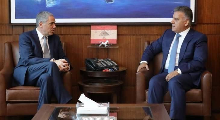 اللواء ابراهيم عرض الأوضاع العامة مع سفير الإتحاد الأوروبي في لبنان