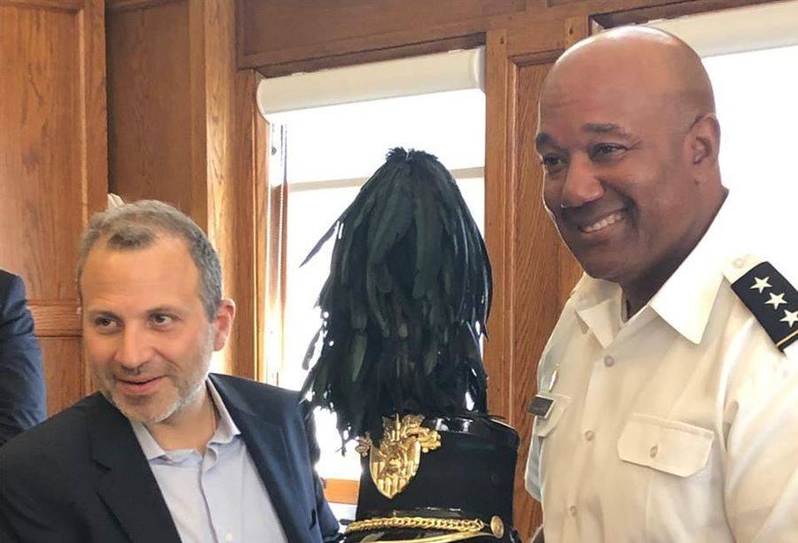 باسيل في اعرق المدارس الحربية الأميركية