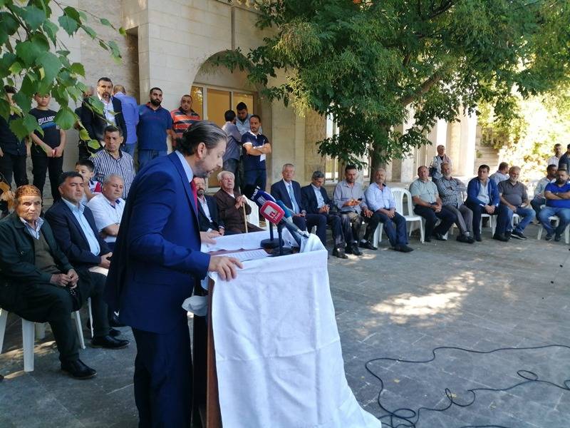 كرامي من بقاعصفرين: لن نتنازل عن ارضنا وعن حقنا في الحصول على المياه في سياق مجاملات سياسية وجوائز ترضية