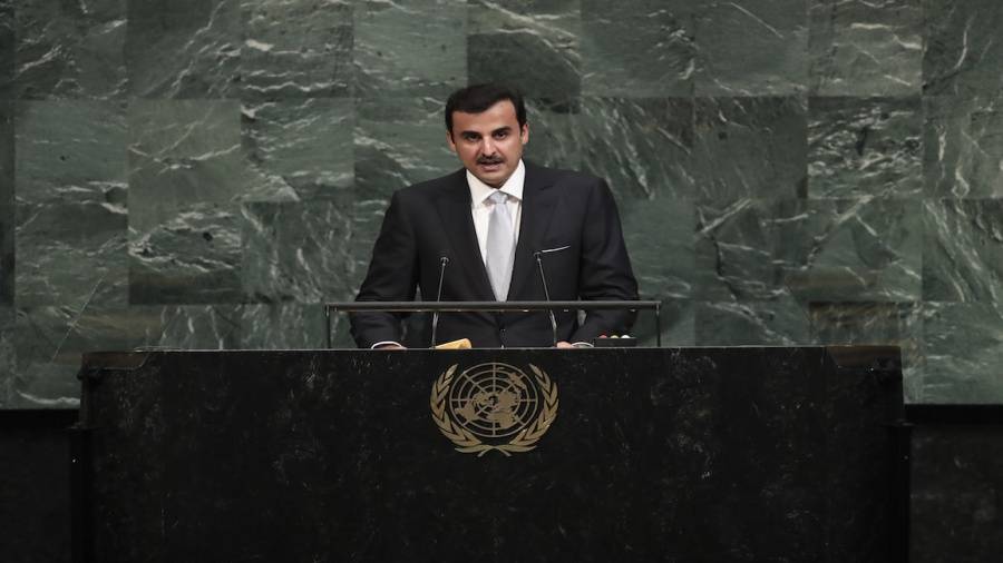 كلمة أمير قطر الشيخ تميم بن حمد آل ثاني في الجمعية العامة للأمم المتحدة