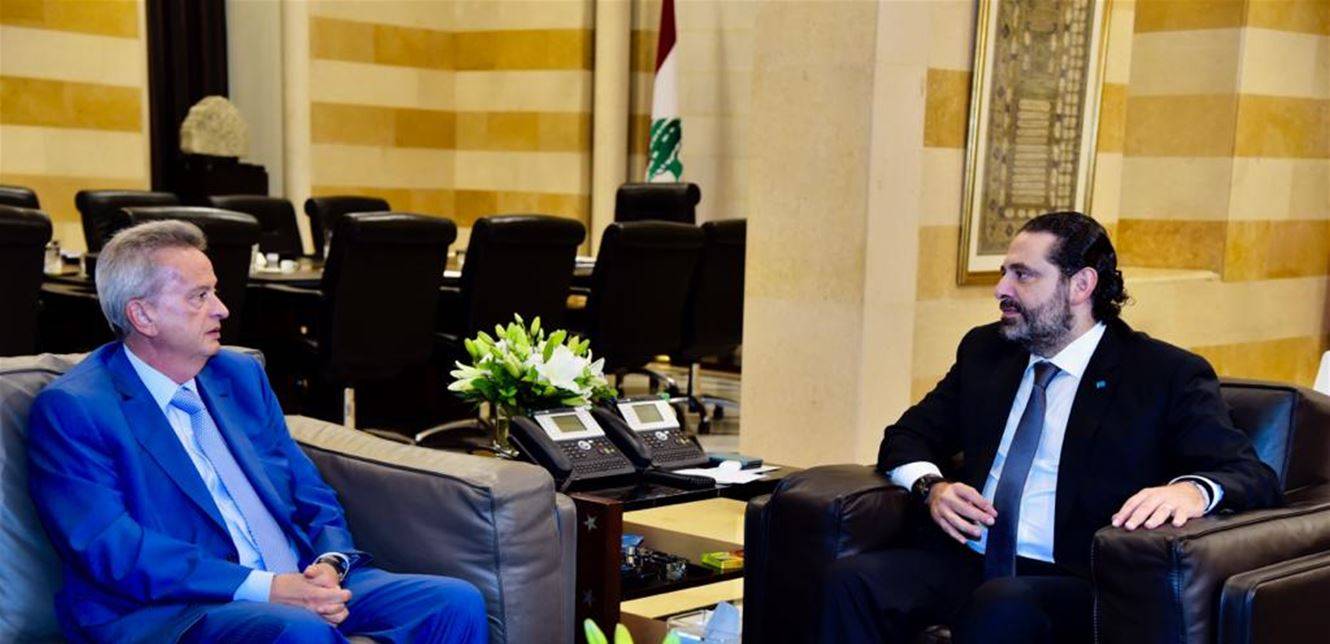الحريري يعرض الأوضاع المالية مع حاكم مصرف لبنان