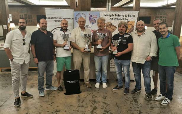 جوزيف صفير بطل محافظة الجنوب في الباك غامون