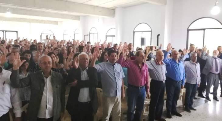 230 منتسبا للحزب التقدمي الاشتراكي أقسموا اليمين في بتاتر