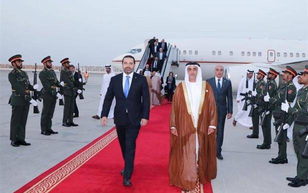 الحريري وصل إلى أبو ظبي في زيارة رسمية للامارات