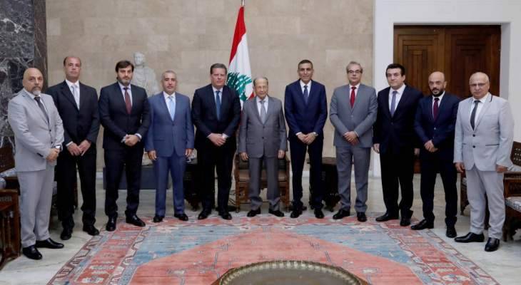الرئيس عون: الرياضة هي خير مجال لابعاد الشباب عن الموبقات التي تهدد صحتهم ومستقبلهم