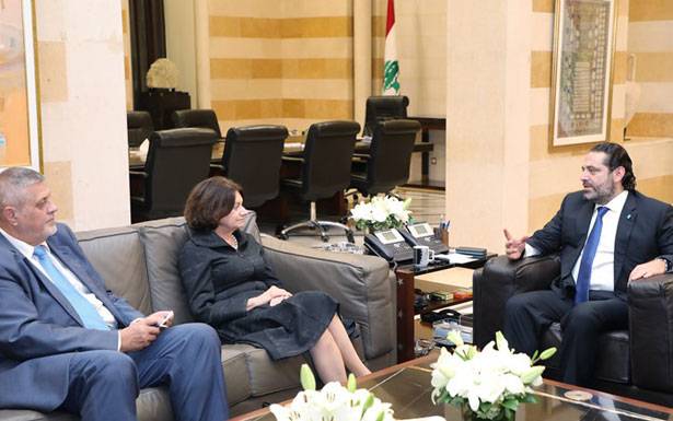 ديكارلو عرضت وقائد الجيش الأوضاع الحريري: متمسّكون بالـ«1701 »