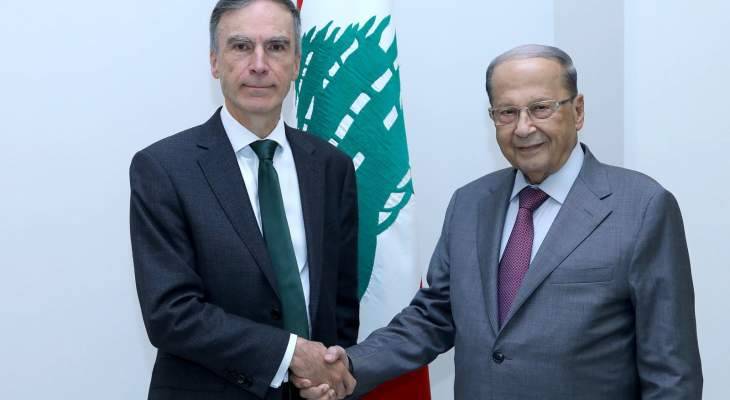 الرئيس عون عرض مع موريسون للعلاقات الثنائية والدعم البريطاني للبنان والتقى الأب دكاش