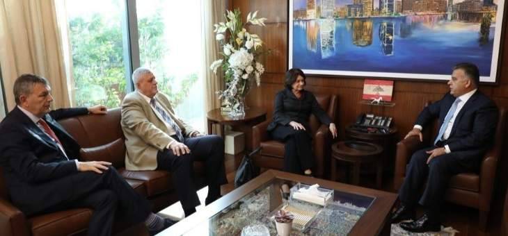 عباس ابراهيم التقى روزماري ديكارلو وبحث معها الاوضاع العامة