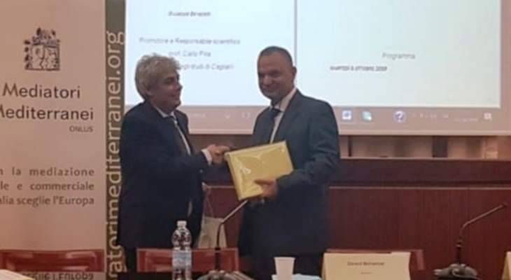 اللبنانية شاركت في المؤتمر الدولي للوساطة في ايطاليا وتكريم البروفسور شبلي