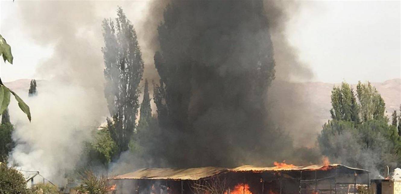 احتراق خيمة للنازحين السوريين في البقاع.. اليكم التفاصيل