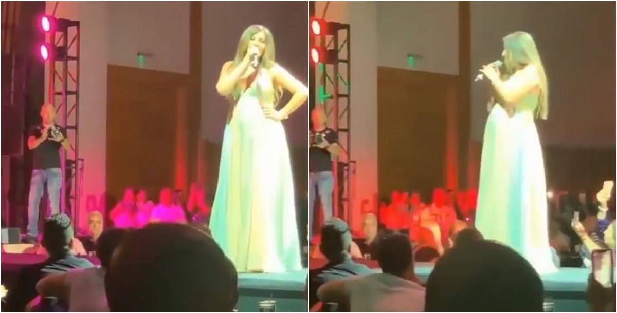 إليسا تُثير الجدل بإطلالتها بدت وكأنها حامل.. وتُفاجئ الجمهور بناصيف زيتون!