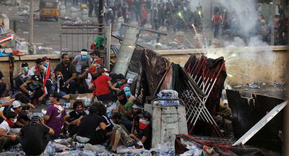 الأركان الأمريكية تدين سقوط قتلى وعمليات اختطاف وسط المتظاهرين في العراق